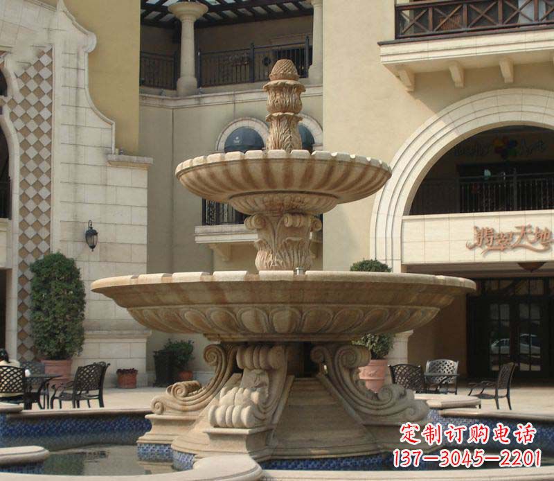 许昌别墅景观石雕大型喷泉雕塑 (2)