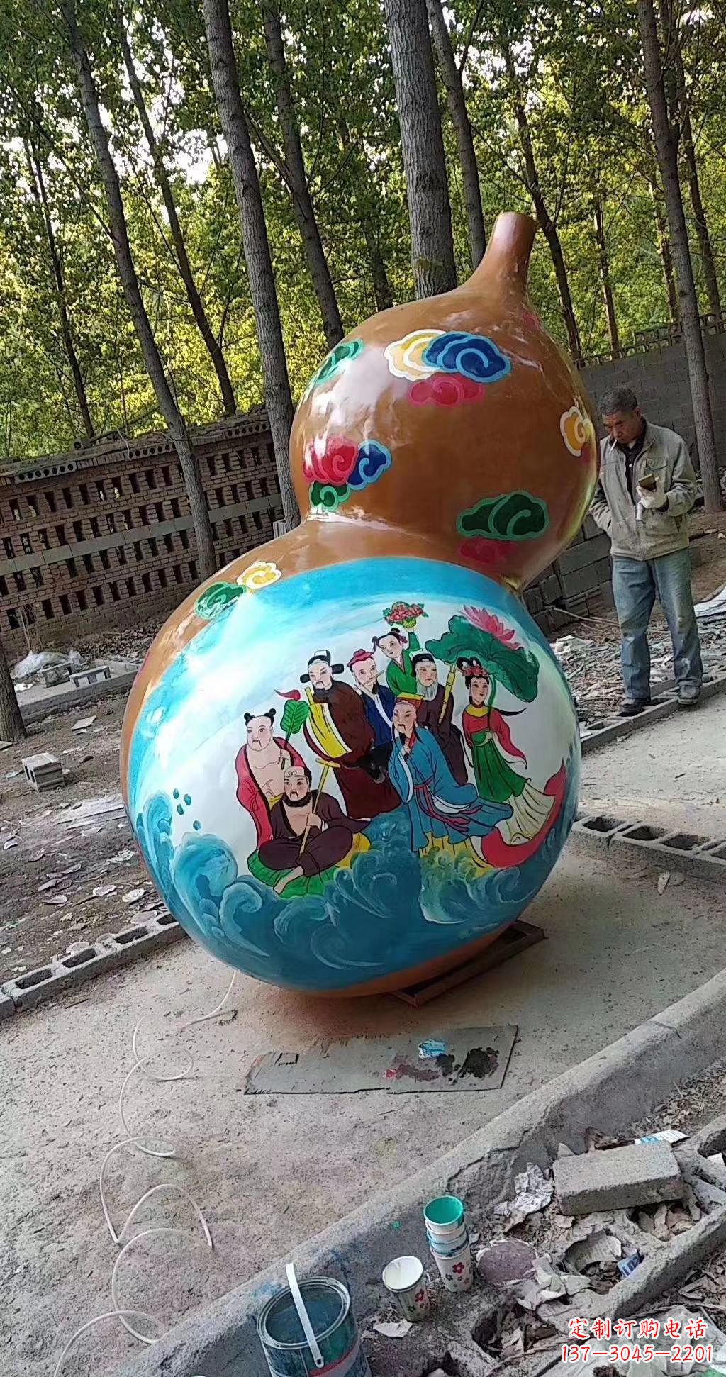 许昌玻璃钢葫芦雕塑一种全新的艺术形式