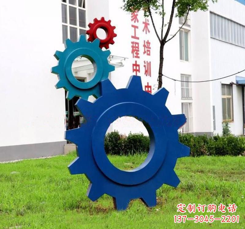 许昌不锈钢齿轮创意雕塑