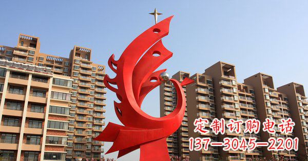 许昌凤凰灿烂的不锈钢雕塑