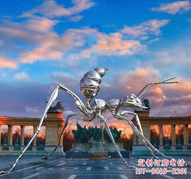 许昌不锈钢抽象蚂蚁雕塑
