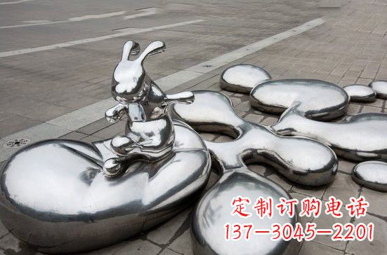 许昌不锈钢兔子雕塑
