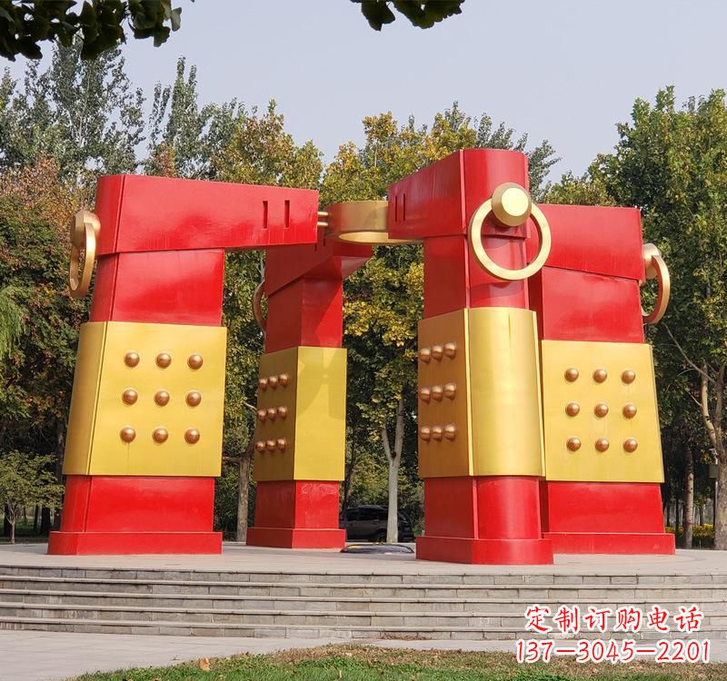许昌不锈钢创意拱门雕塑