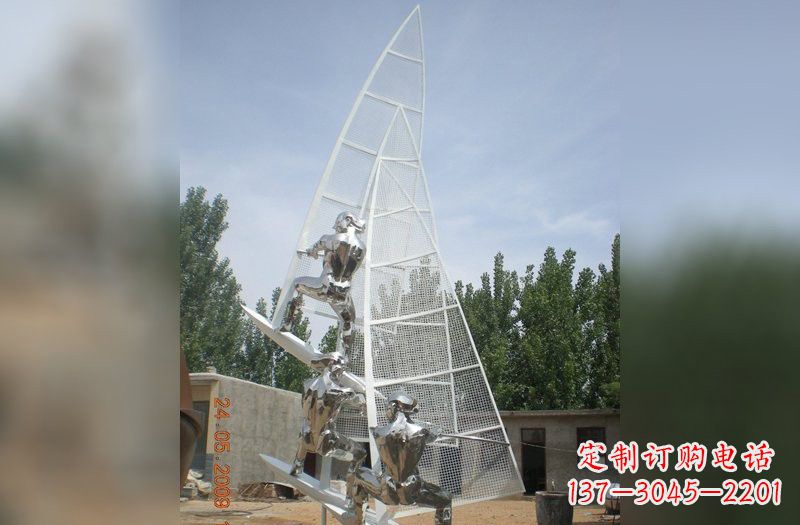 许昌不锈钢帆船比赛雕塑
