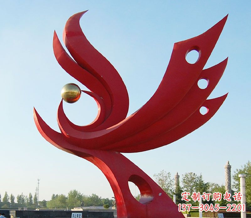 许昌不锈钢凤凰雕塑——传承千百年传统文化