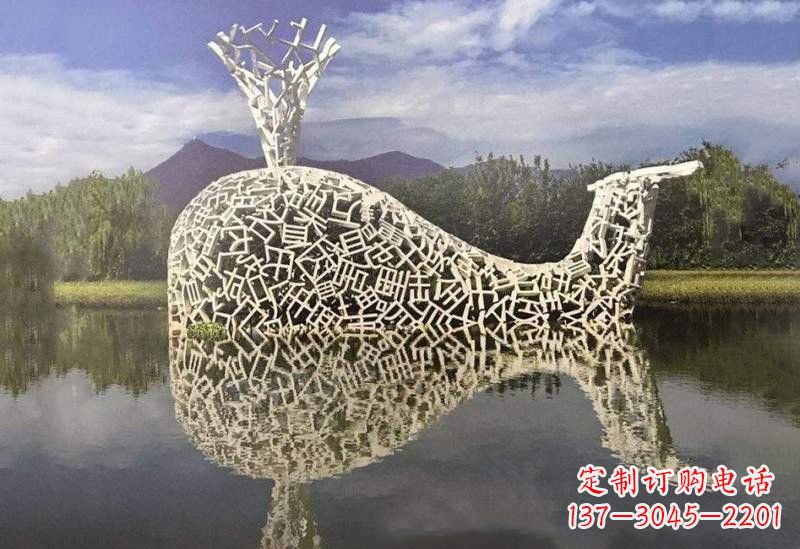 许昌不锈钢鲸鱼雕塑令人惊叹的艺术之作