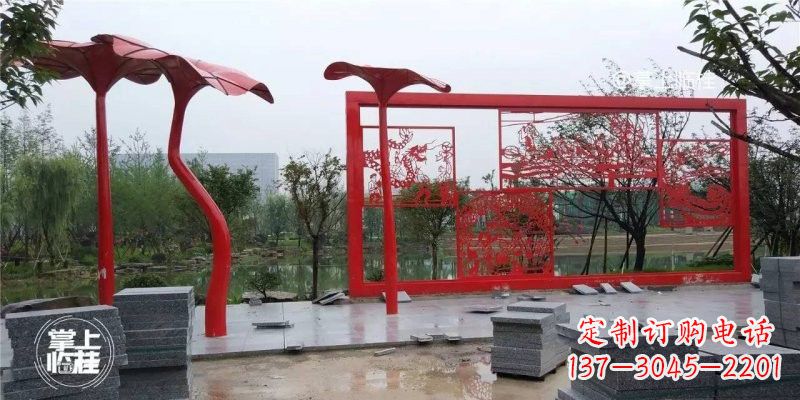许昌不锈钢剪纸龙凤雕塑精美雕刻传承古老文化