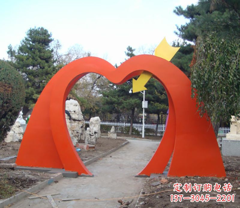许昌不锈钢拱门雕塑 