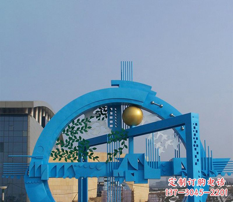 许昌不锈钢拱桥剪纸雕塑