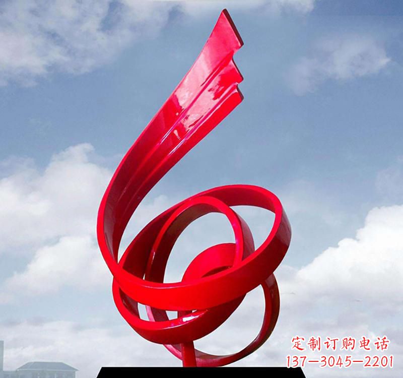 许昌美丽的飘带雕塑——城市的精灵