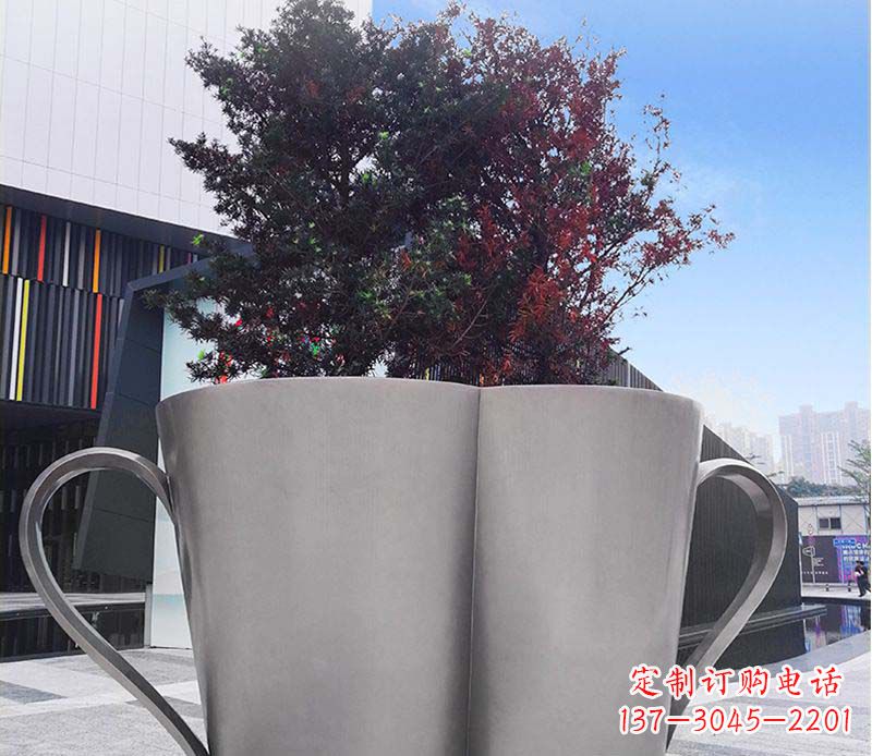 许昌不锈钢花盆雕塑美观耐用