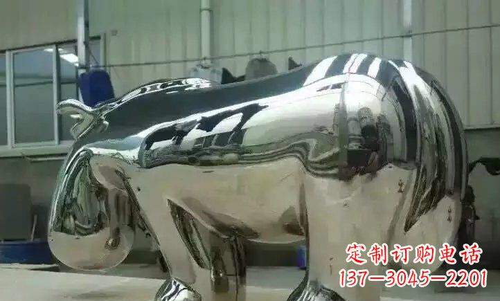 许昌不锈钢河马雕塑一种新颖的艺术形式