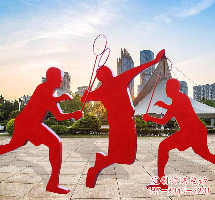 许昌不锈钢羽毛球雕塑艺术与运动的完美结合