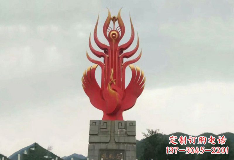 许昌凤凰雕塑美丽传奇的象征
