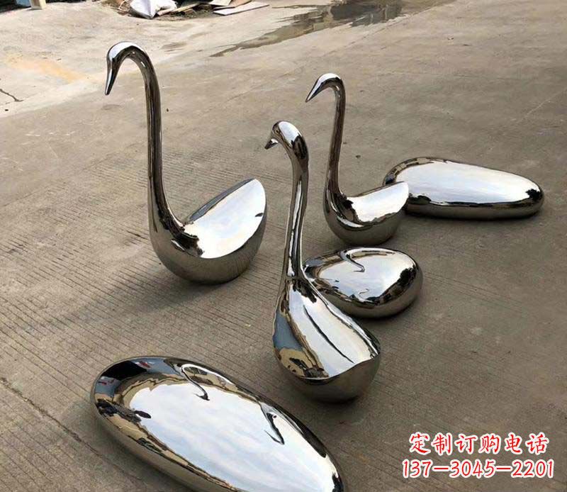 许昌不锈钢镜面鹅卵石座椅