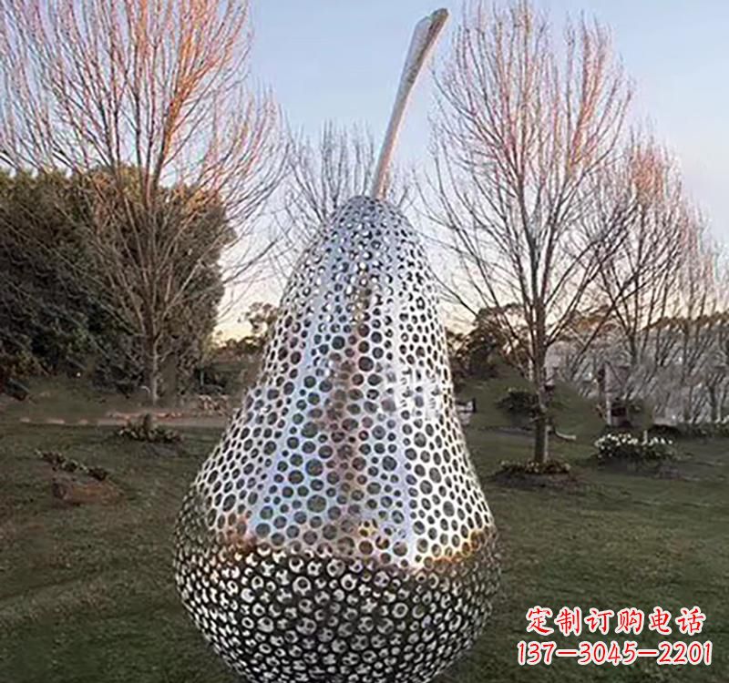 许昌不锈钢镂空水果雕塑精美绝伦