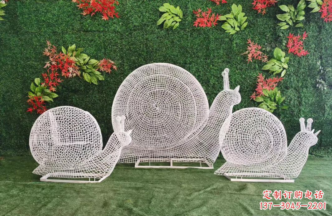 许昌不锈钢镂空蜗牛雕塑11