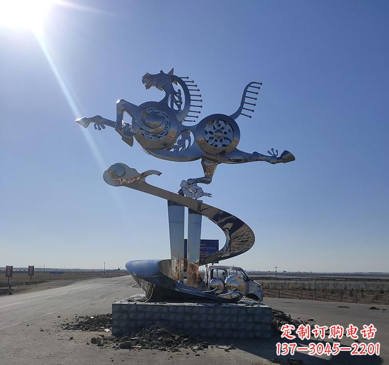许昌不锈钢马踏飞燕城市雕塑