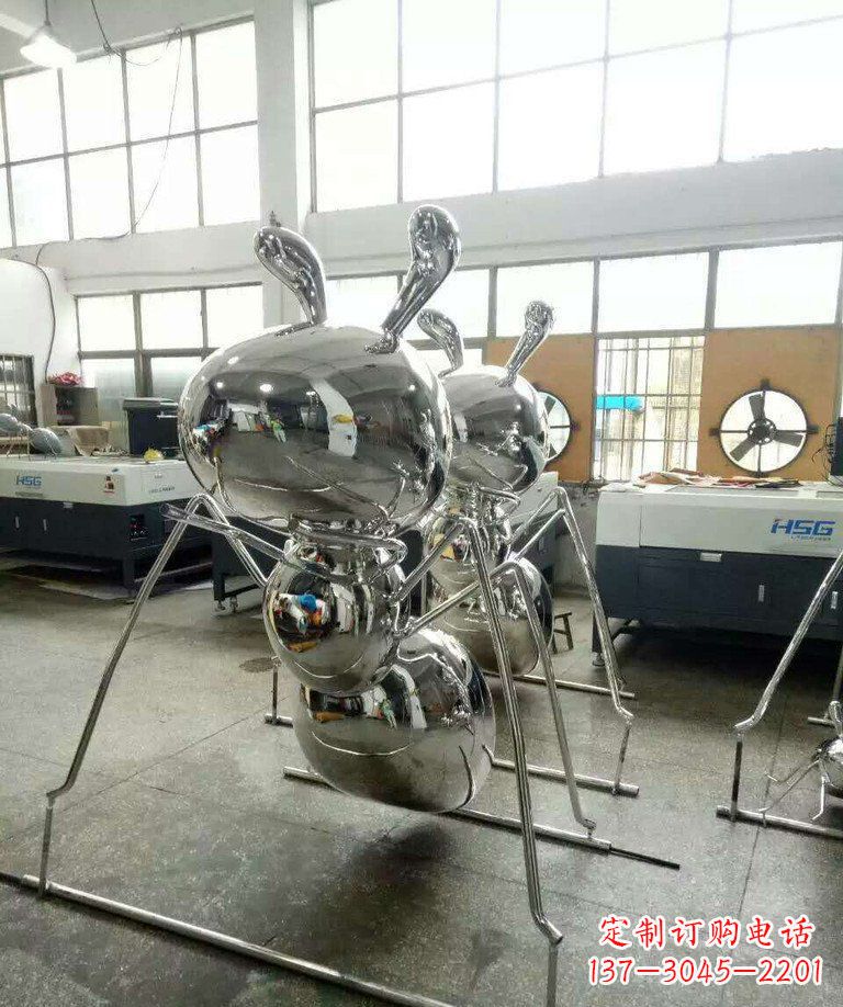 许昌不锈钢蚂蚁步行街景观雕塑——融合现代科技与自然之美