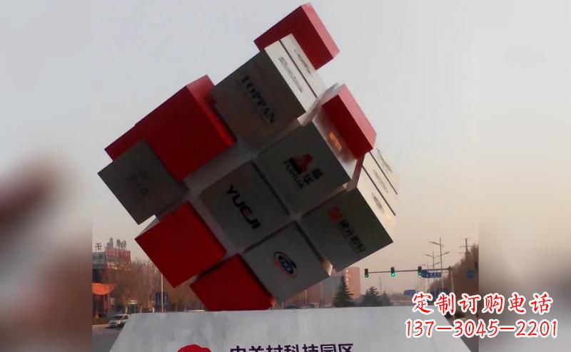许昌不锈钢魔方雕塑艺术精灵的精彩表现