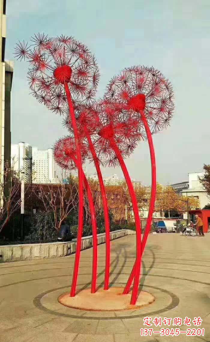 许昌不锈钢蒲公英美丽的雕塑之作