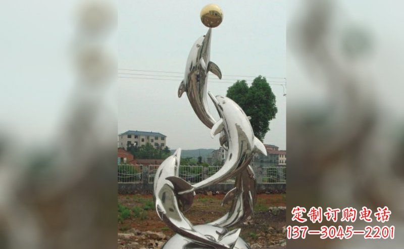 许昌不锈钢海豚雕塑的美丽