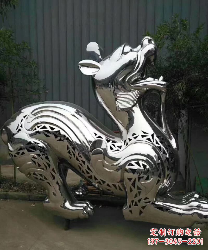 许昌不锈钢麒麟象征着祥和与美好