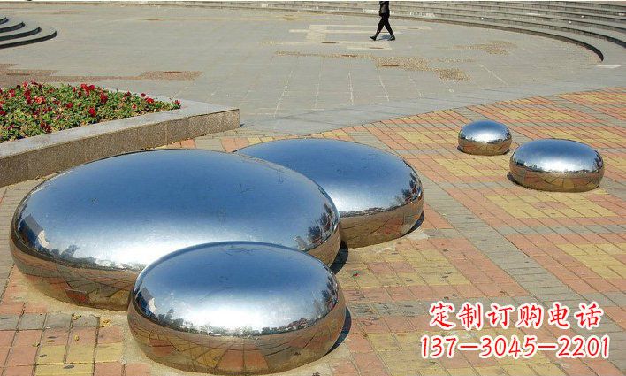 许昌不锈钢水滴雕塑 (2)
