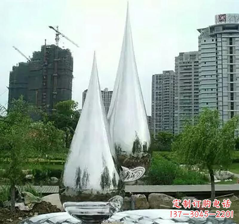 许昌不锈钢水滴拱门雕塑