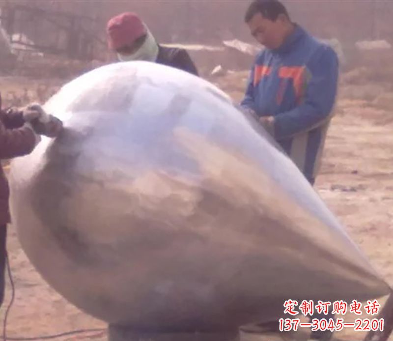 许昌不锈钢水滴广场雕塑