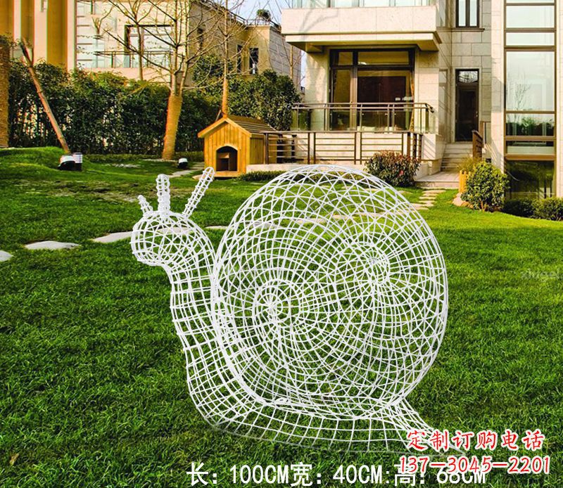 许昌不锈钢蜗牛雕塑进化的象征