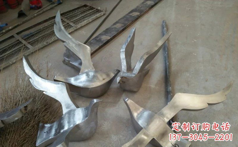 许昌精美的不锈钢小型鸽子雕塑