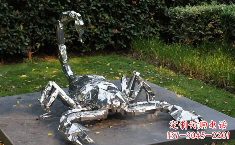许昌不锈钢蝎子动物雕塑