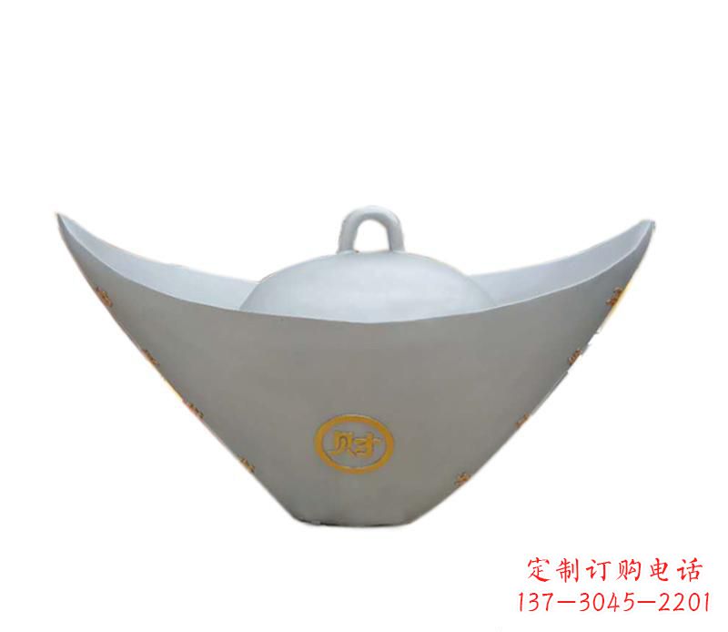 许昌不锈钢元宝雕塑2
