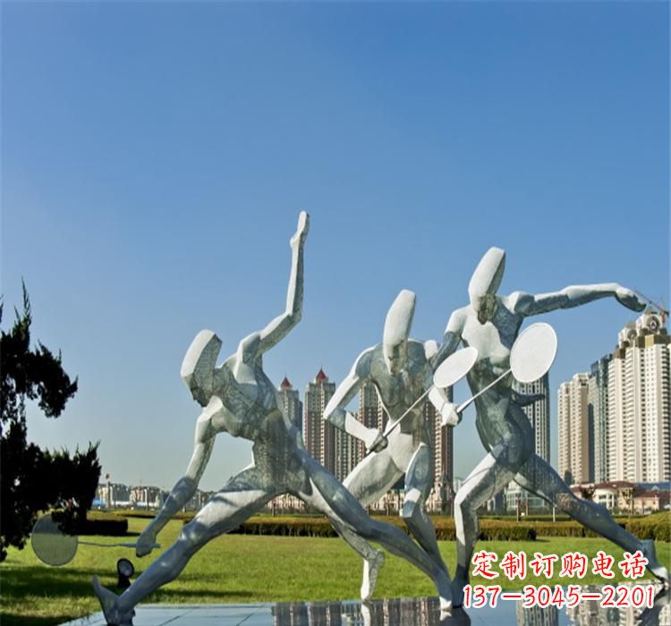 许昌不锈钢羽毛球雕塑——拓展你的园林视野