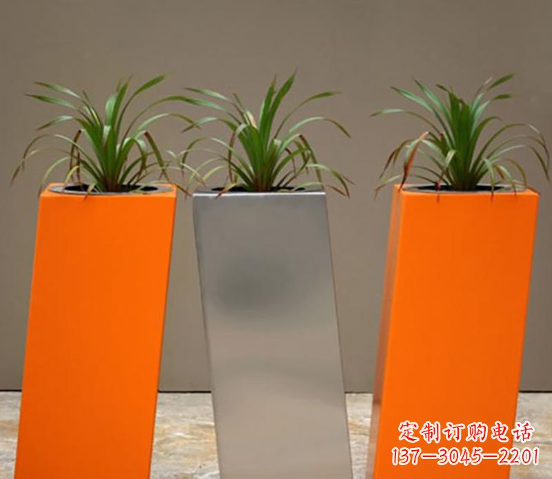 许昌不锈钢花盆雕塑一种全新的视觉体验