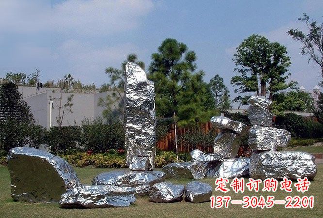 许昌不锈钢园林太湖石雕塑