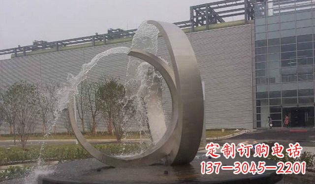 许昌不锈钢圆形喷泉雕塑