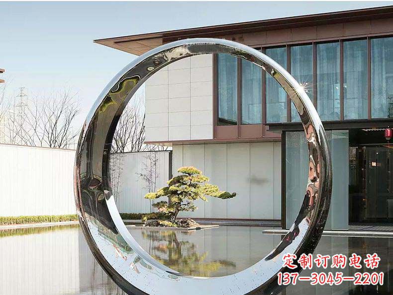 许昌不锈钢月亮摆件雕塑