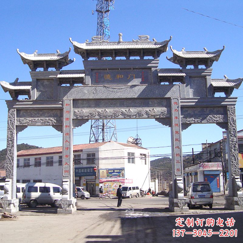 许昌中国古代的牌楼雕塑——传承着历史文化的精髓