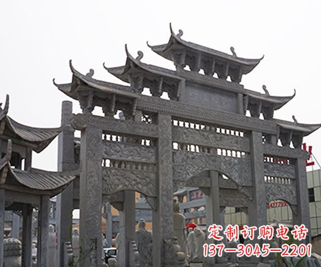许昌牌坊石雕传承传统文化的艺术精品