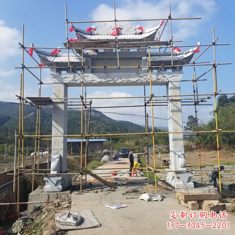 许昌村庄单门石牌坊