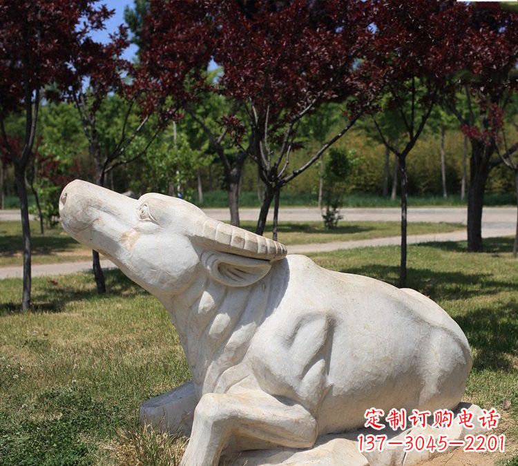 许昌大理石动物牛石雕