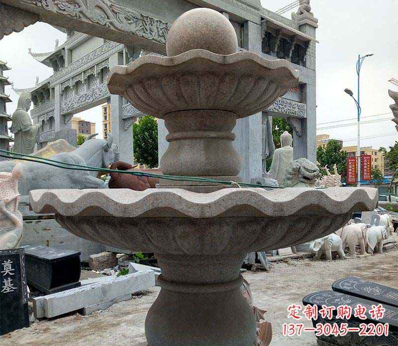 许昌大理石多层喷泉石雕 (3)