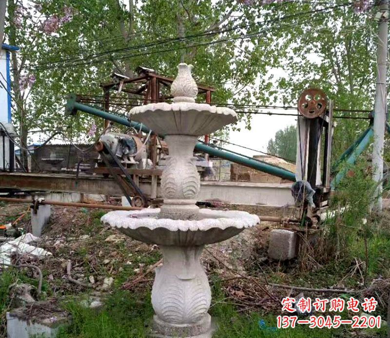 许昌大理石多层喷泉石雕 (6)