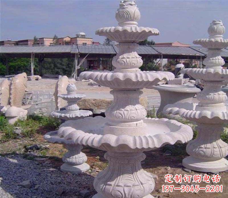 许昌大理石多层喷泉石雕