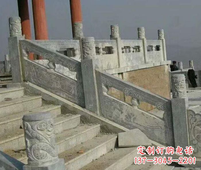 许昌大理石国旗台石雕栏板 (4)