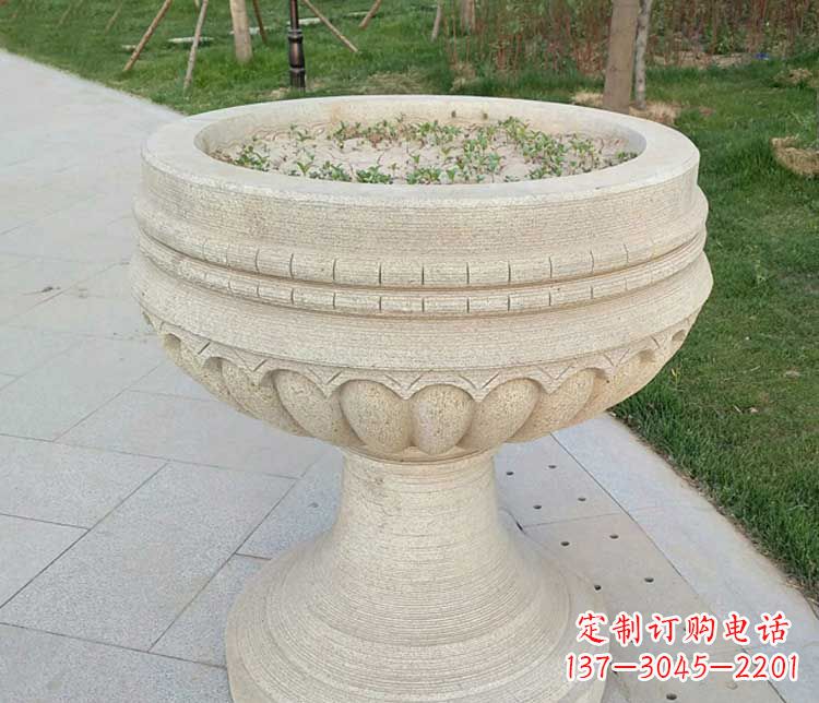 许昌大理石花盆石雕