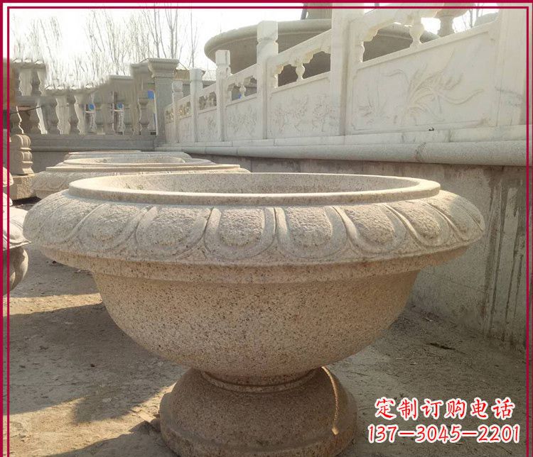 许昌大理石花盆雕塑