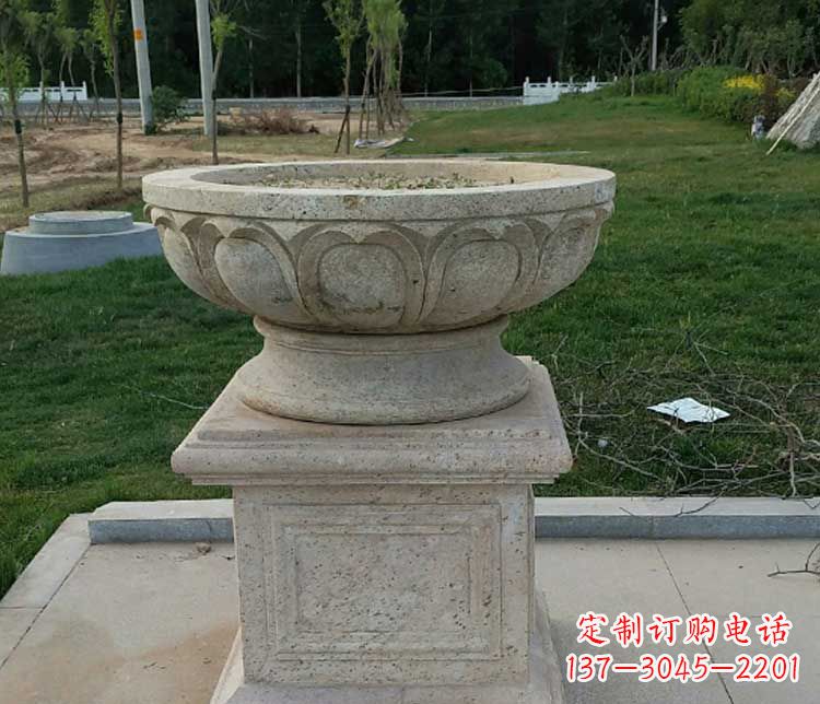 许昌大理石花盆石雕
